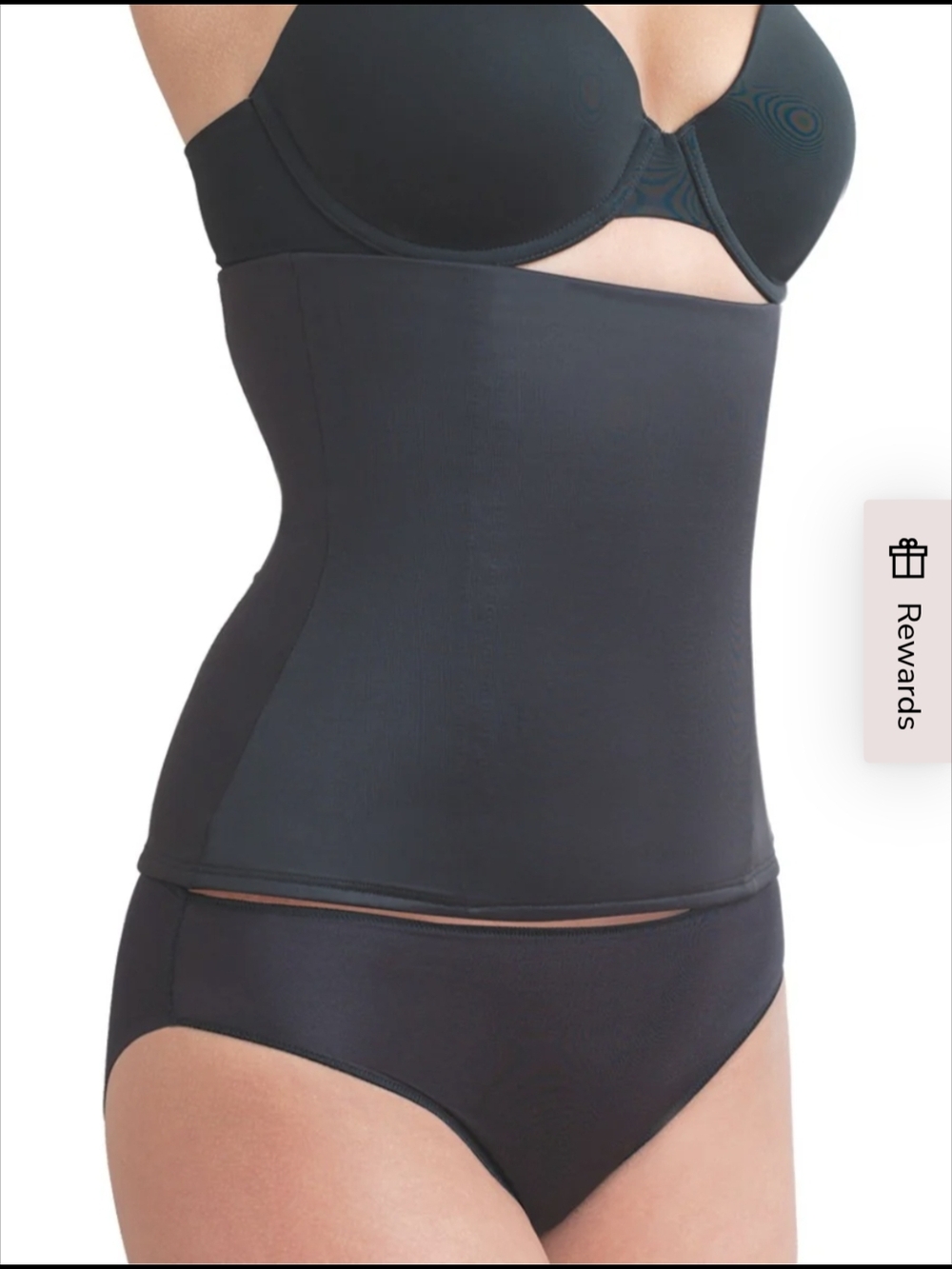 TC Sleek Waist Cincher Shapewear Size XL Black Firm Control Step In
